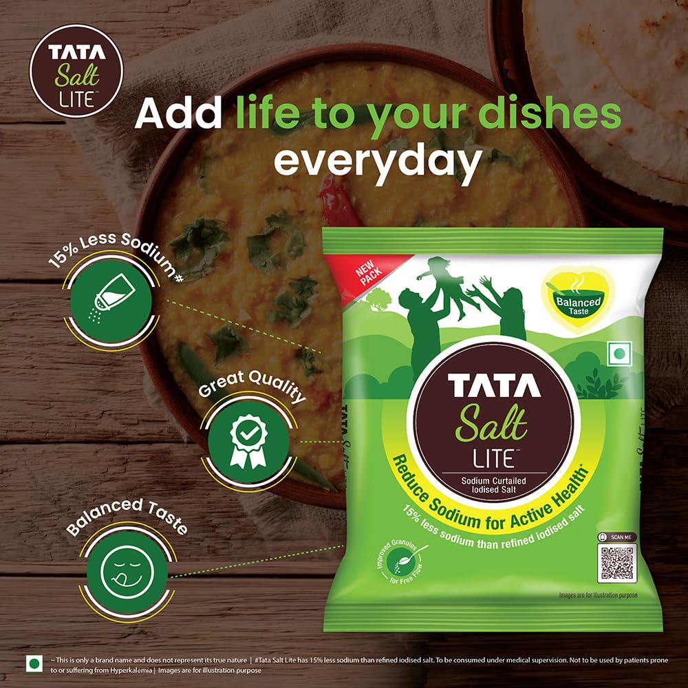 Tata Salt Lite (15% Less Sodium),1kg