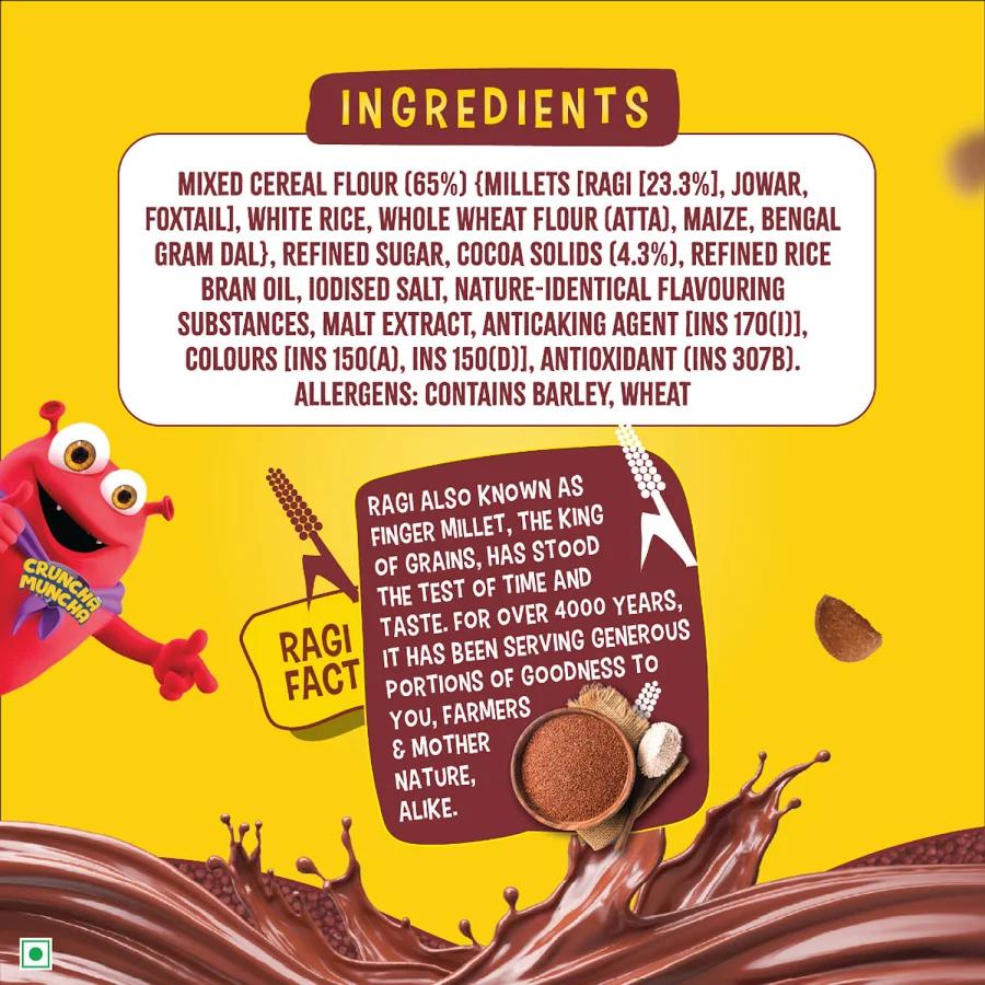 Tata Soulfull Ragi Bites No Maida Choco, Yummy Chocolatey, 22g, Delicious Millets, 7 Grains, High in Protein, Rich in Calcium, Breakfast Cereals