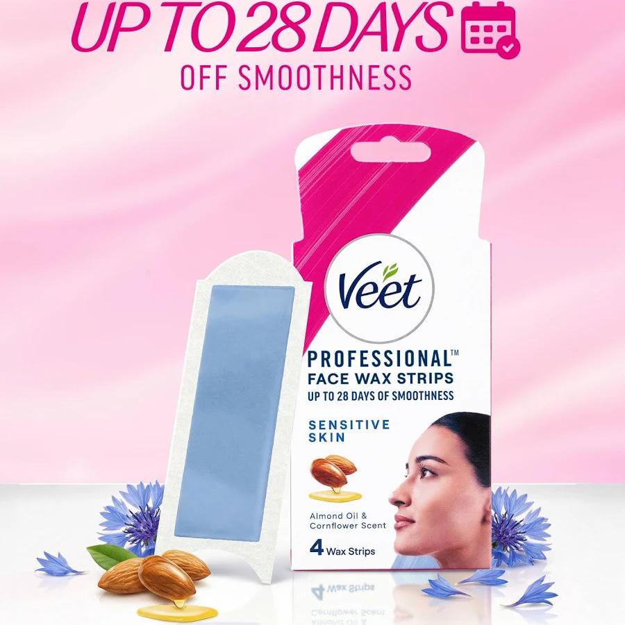 Veet Face Wax Strips 4pc