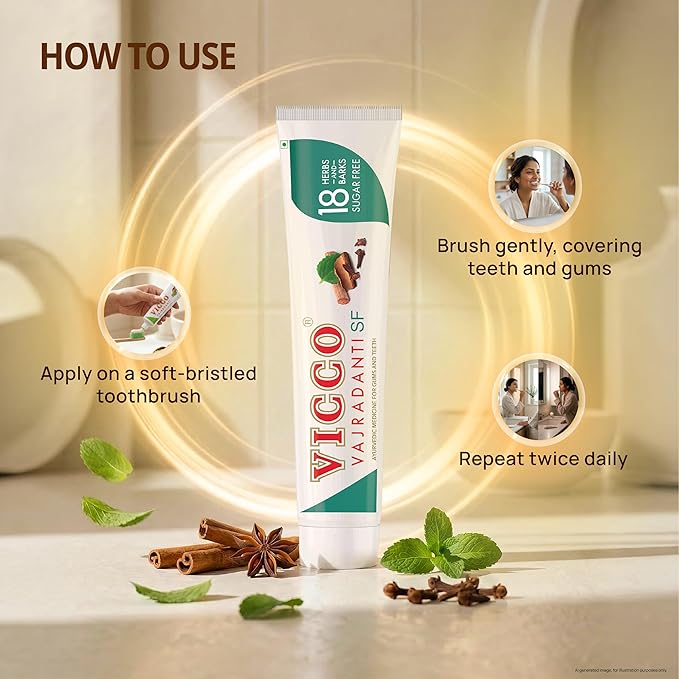 Vicco Vajradanti Ayurvedic Herbal Toothpaste for Strong Teeth & Gum