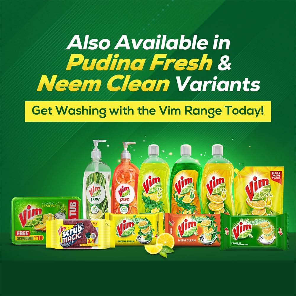 Vim Lemon Dishwash Bar (300 g)