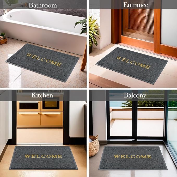 Welcome Door Mat for Home Entrance Outdoor Mat For Bedroom, Living Room (23x15 Inch)