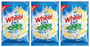 Wheel Active 2 in 1 Detergent Powder,1kg