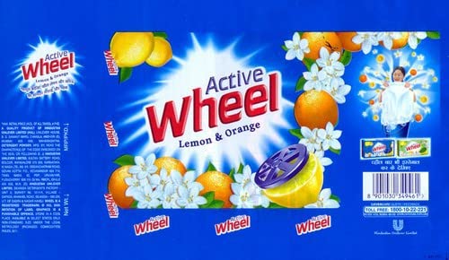 Wheel Active 2 in 1 Detergent Powder,1kg