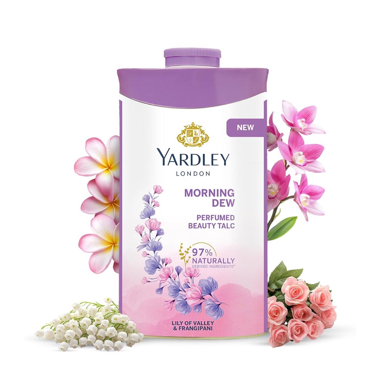 Yardley Morning Dew Perfumed Talcum Powder 250g