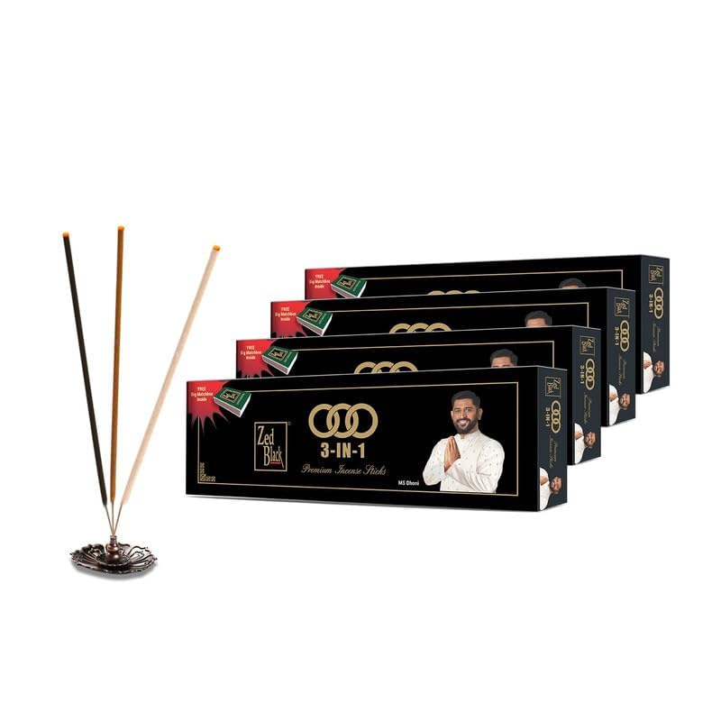 Zed Black 3-in-1 Incense Sticks / Agarbatti
