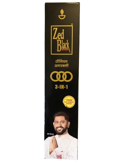 Zed Black 3-in-1 Incense Sticks / Agarbatti